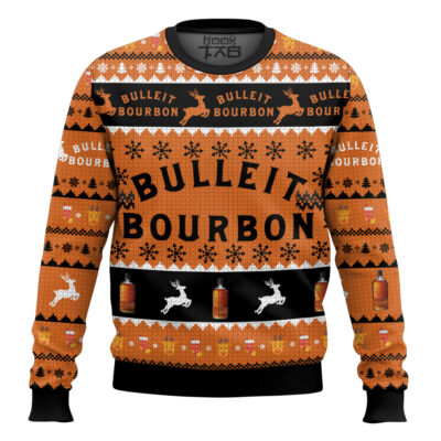 Bulleit Bourbon Reindeer Ugly Christmas Sweater
