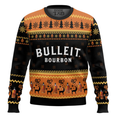 Bulleit Bourbon Whiskey Ugly Christmas Sweater