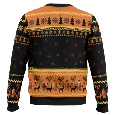Hooktab Bulleit Bourbon Whiskey Ugly Christmas Sweater