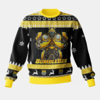 Hooktab Bumblebee Transformers Ugly Christmas Sweater