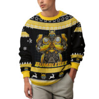 Hooktab Bumblebee Transformers Ugly Christmas Sweater
