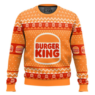 Burger King Fast Food Ugly Christmas Sweater