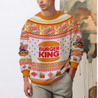 Hooktab Burger King Ugly Christmas Sweater
