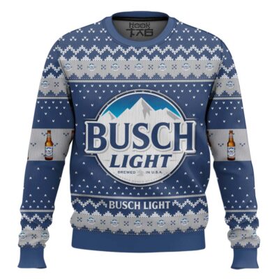 Busch Light American Beer Ugly Christmas Sweater
