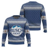 Hooktab Busch Light American Beer Ugly Christmas Sweater