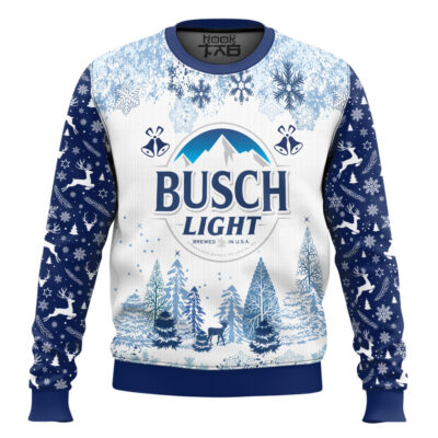 Busch Light American Lager Ugly Christmas Sweater
