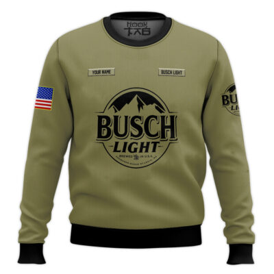 Busch Light Camo - Custom Name Ugly Christmas Sweater