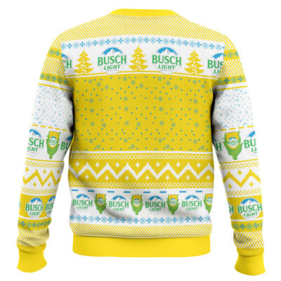 Hooktab Busch Light Corn Ugly Christmas Sweater