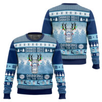 Hooktab Busch Light Drinker Bells Ugly Christmas Sweater