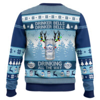 Hooktab Busch Light Drinker Bells Ugly Christmas Sweater
