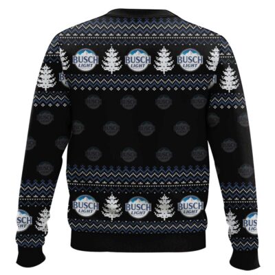 Hooktab Busch Light Fish And Beer Ugly Christmas Sweater