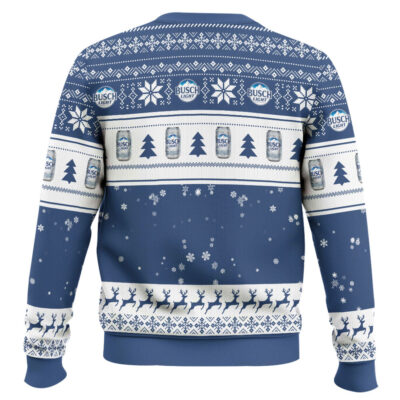 Hooktab Busch Light Grinch Ugly Christmas Sweater