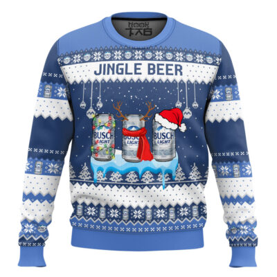 Busch Light Jingle Beer Ugly Christmas Sweater