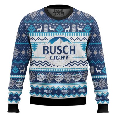 Busch Light Lager Ugly Christmas Sweater