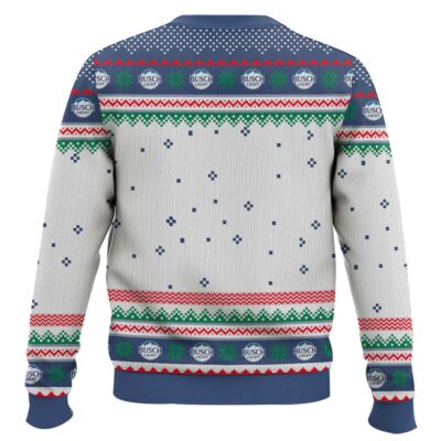 Hooktab Busch Light Merry Christmas Ugly Christmas Sweater