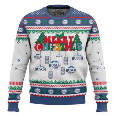 Busch Light Merry Christmas Ugly Christmas Sweater