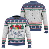 Hooktab Busch Light Merry Christmas Ugly Christmas Sweater