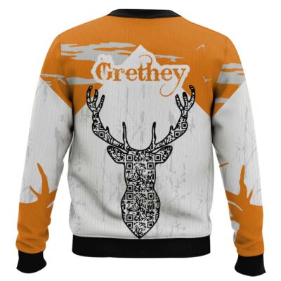 Hooktab Busch Light Reindeer – Custom Name Ugly Christmas Sweater