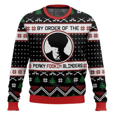 By The Order Of The Peaky Blinders Ugly Christmas Sweater