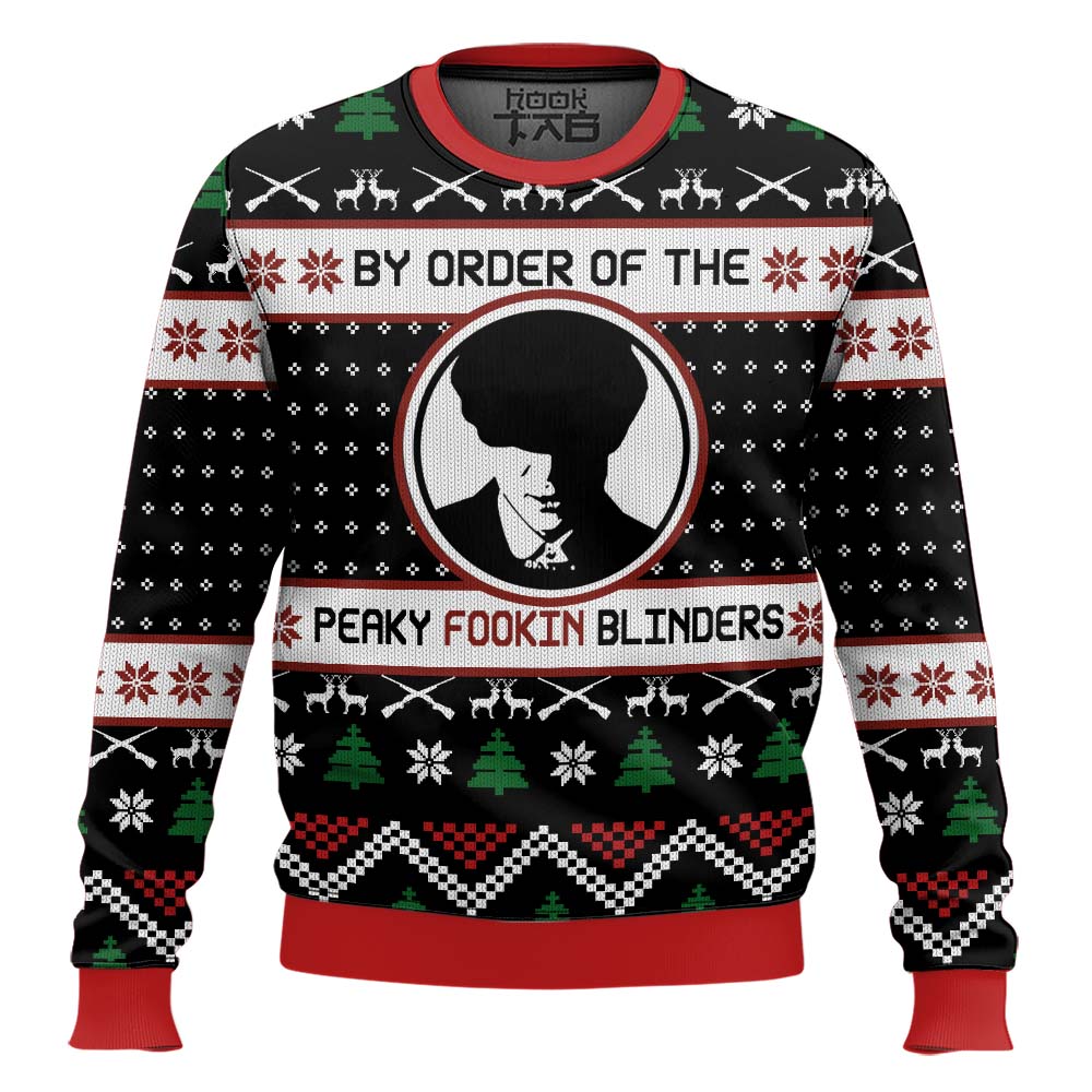 Hooktab By The Order Of The Peaky Blinders Ugly Christmas Sweater Hooktab By The Order Of The Peaky Blinders Ugly Christmas Sweater