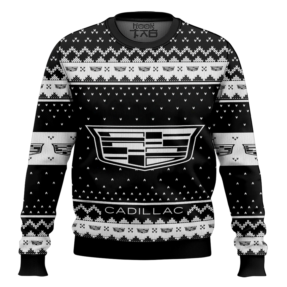 Hooktab Cadillac Ugly Christmas Sweater Hooktab Cadillac Ugly Christmas Sweater