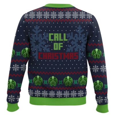 Hooktab Call Of Christmas Cthulhu Ugly Christmas Sweater