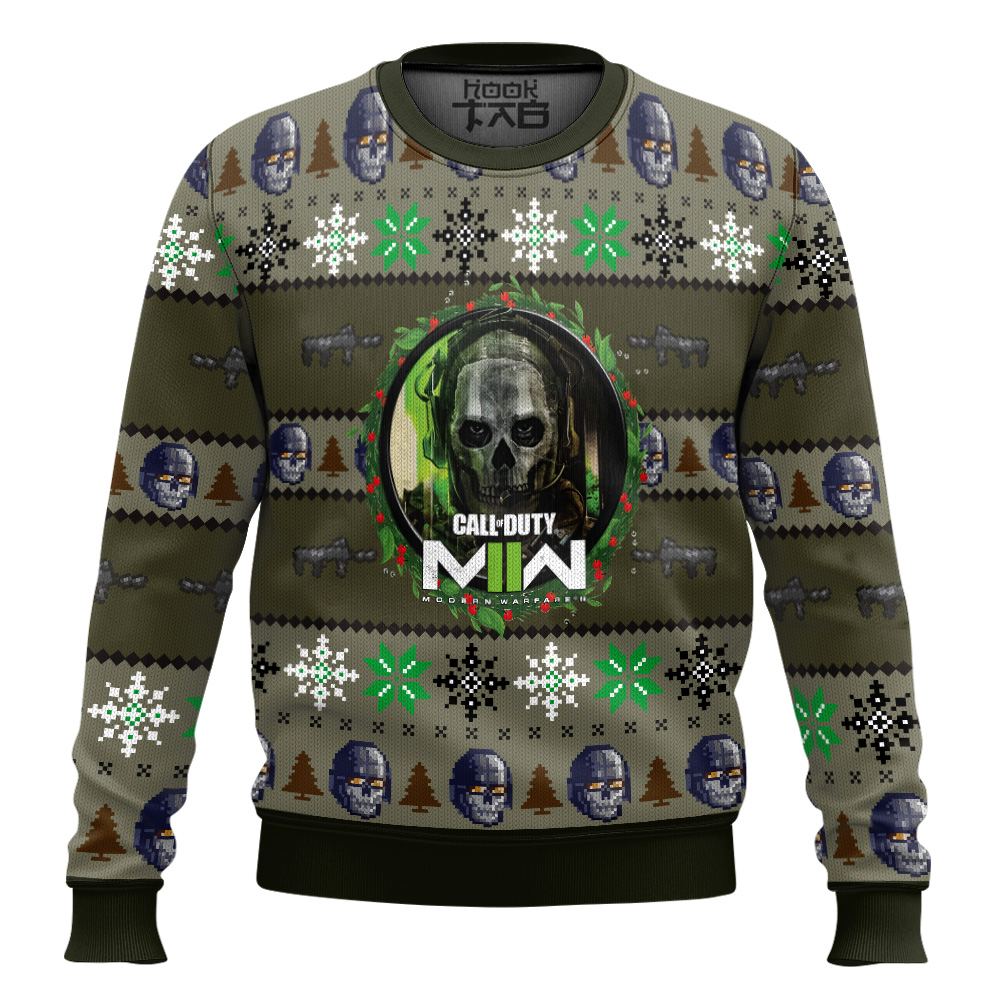 Hooktab Call Of Duty Modern Warfare 2 Ugly Christmas Sweater Hooktab Call Of Duty Modern Warfare 2 Ugly Christmas Sweater