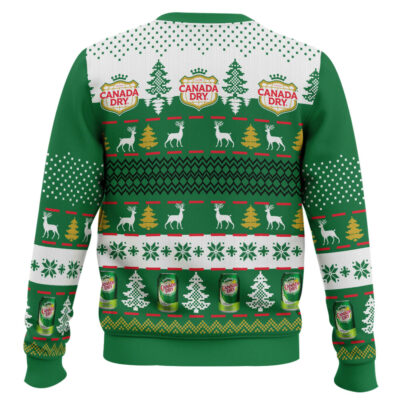 Hooktab Canada Dry Ginger Ale Ugly Christmas Sweater