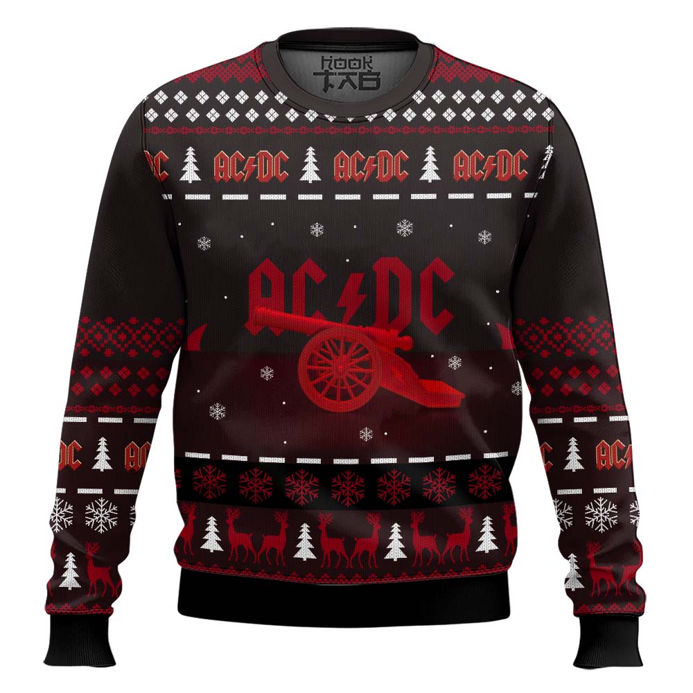 Hooktab Canon AC/DC Ugly Christmas Sweater Hooktab Canon AC/DC Ugly Christmas Sweater