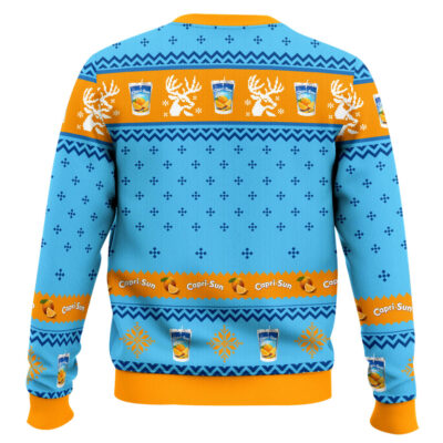 Hooktab Capri Sun Ugly Christmas Sweater