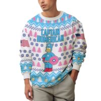 Hooktab Captain Homer The Simpsons Ugly Christmas Sweater