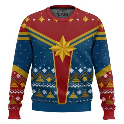 Captain Marvel Ugly Christmas Sweater
