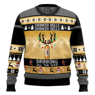 Captain Morgan Drinker Bells Ugly Christmas Sweater