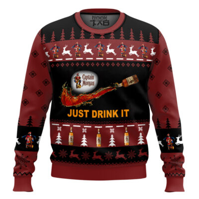 Captain Morgan Just Drink It Ugly Christmas Sweater
