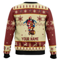 Hooktab Captain Morgan Rum - Custom Name Ugly Christmas Sweater