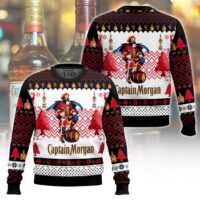 Hooktab Captain Morgan Rum Ugly Christmas Sweater