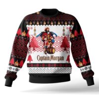 Hooktab Captain Morgan Rum Ugly Christmas Sweater