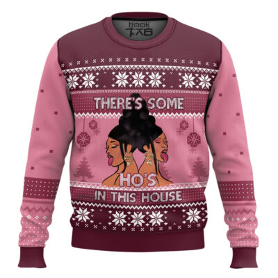 Cardi B There's Some Ho's In This House Ugly Christmas Sweater