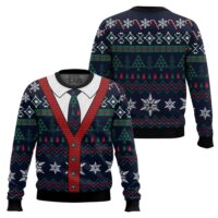 Hooktab Cardigan Pattern Ugly Christmas Sweater
