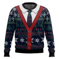Hooktab Cardigan Pattern Ugly Christmas Sweater