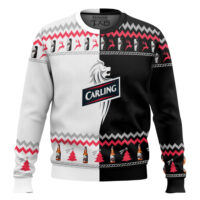 Hooktab Carling Lager Beer Ugly Christmas Sweater