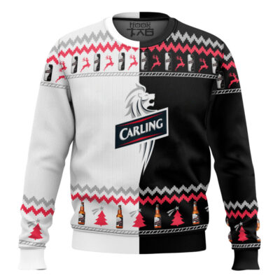 Carling Lager Beer Ugly Christmas Sweater