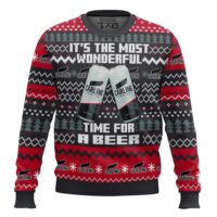 Hooktab Carling UK Beer Ugly Christmas Sweater