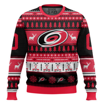 Carolina Hurricanes - Custom Name And Number Ugly Sweater