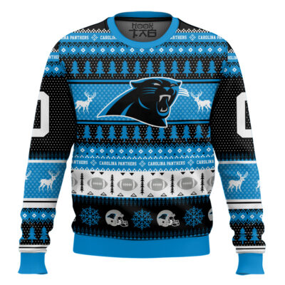 Carolina Panthers - Custom Name And Number Ugly Sweater