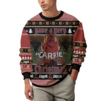 Hooktab Carrie White Have A Carrie Christmas Ugly Christmas Sweater