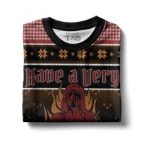 Hooktab Carrie White Have A Carrie Christmas Ugly Christmas Sweater