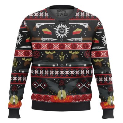 Castiel Anti-possession Supernatural Ugly Christmas Sweater