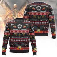 Hooktab Castiel Anti-possession Supernatural Ugly Christmas Sweater