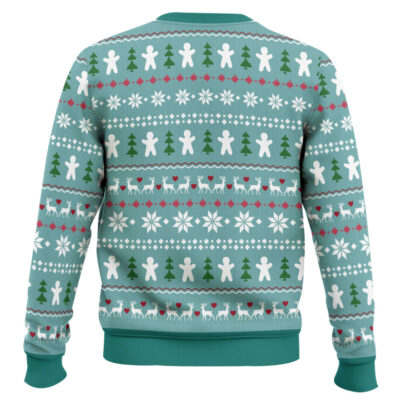 Hooktab Cat And Flamingo Ugly Christmas Sweater